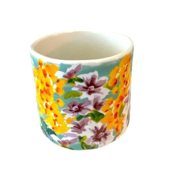 Anthropology "Dawn" Initial Mug Floral Pattern - Letter A - Picture 3 of 6